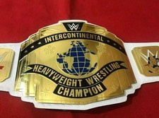 Intercontinental Championship Wrestling Replica Adult 2MM Brass Title Belt New