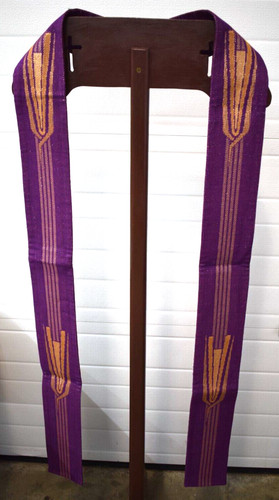 Stola usata viola oro lucido - stola,
