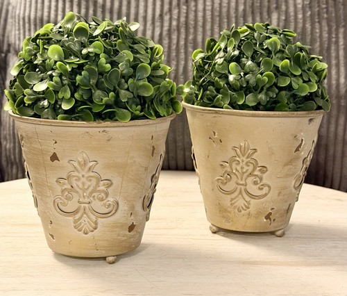 Set fioriere vintage crema - fioriere,