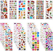 Adesivi per Bambini, 920+ Adesivi 3D Stickers per Puffy Adesivi per Regali Grati
