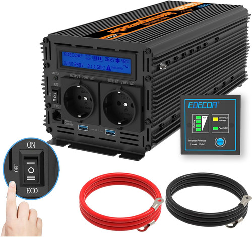 Inverter 24v 220v onda - 24v,
