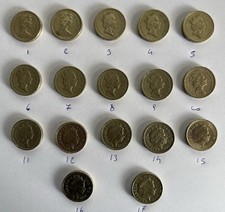 Monete one Pound  Elisabetta II