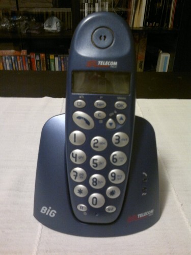 Telefono cordless telecom big - telefono,