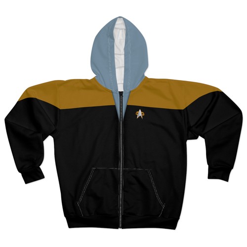 Felpa con cappuccio - zip, star
