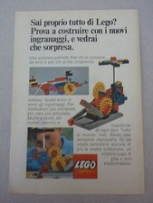 # ADVERTISING PUBBLICITA' LEGO  i nuovi ingranaggi - 1974 VEDI ALTRE DISPONIBILI