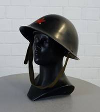 Elmetto in acciaio taglia 53 elmetto in acciaio nero con stella militare Arma...