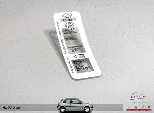 Adesivo per psa peugeot - psa, e
