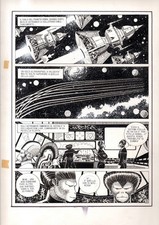 Lanciostory - Missione Pioneer - p.9 - Cossu - Tavola Originale  - 1982