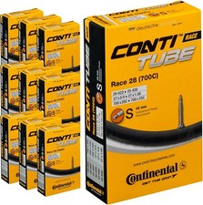 Tubi interni bici da strada Continental Race 28 - Presta 42 mm 700 x 20-25 c, nero 