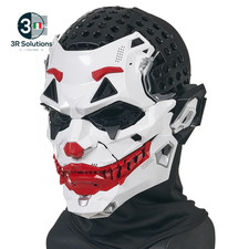 Maschere Joker Maschere Cyberpunk Trecce Da Clown 2D Cosplay Resina Prodotti Per