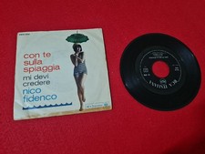 Con Te Sulla Spiaggia Nico Fidenco DISCHI 45 Giri DISCO VINILE Anni 60