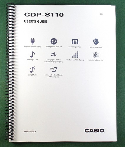 Casio cdp s110 instruction - casio,