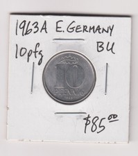 Germania Est 10 Pfennig 1963 A