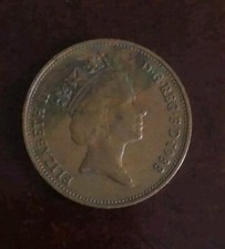 Moneta rara inglese regina - moneta,