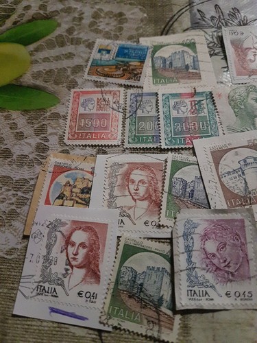Lotto francobolli con alti - lotto,