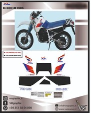  XL 600 RM 1986 ADESIVI ADHESIVES GRAFICHE STICKERS DECALS