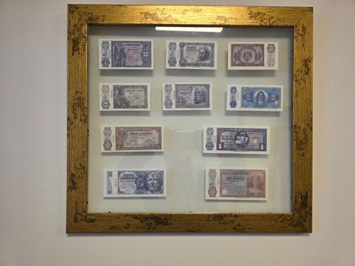 Quadro collezione banconote - banconote, e