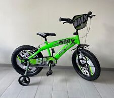 BICI BIMBO BMX MISURA 12-14-16 VERDE FLUO DINO BIKES