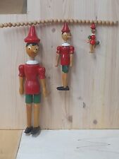 Pinocchio Lotto In Legno. Vintage Snodabile Rarissimo Da Trovare. Come Da Foto.