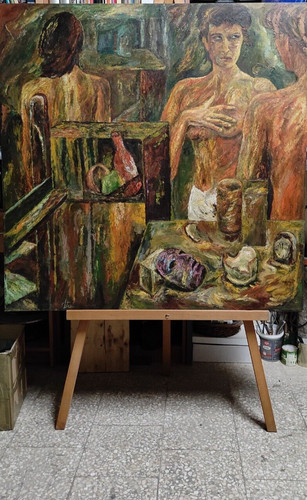 Dipinto olio tela - dipinto, su