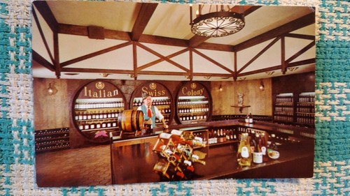Cartolina epoca enoteca - d'epoca,