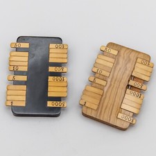 Segnapunti BEZIQUE - vintage anni '50 - Francia - legno - SET di 2