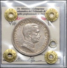 Regno d'italia 2 Lire 1914 quadriga briosa SPLFDC Vittorio Emanuele monete