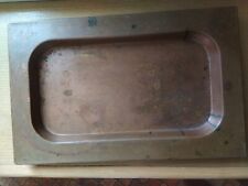 Vassoio centrotavola in rame, 52 x 33 cm.