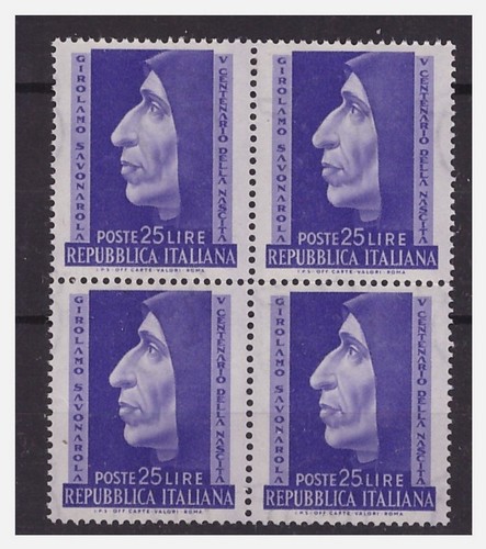 Italia 1952 savonarola - italia,