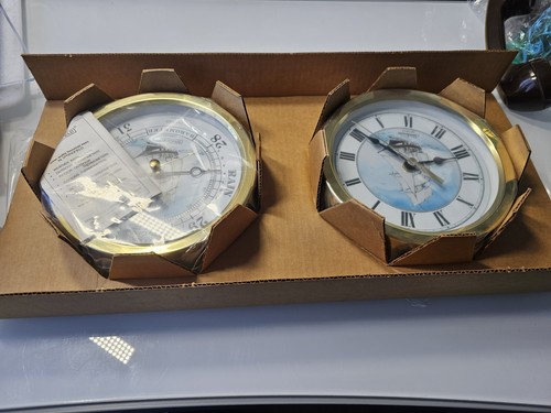 Barometro orologio vintage - e,