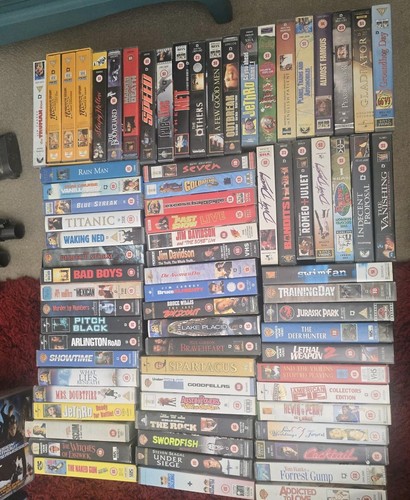 Vhs video tape bundle - video, 70+