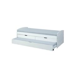 Struttura 2 Letti singoli 90x200 cm Bianco con Cassetti