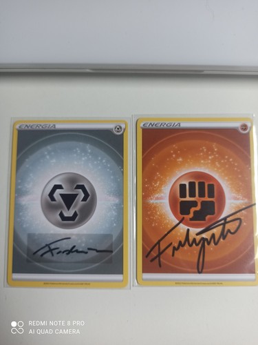 Carte energia pokemon firmate - energia,