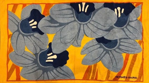 Telo mare hermes fiori - hermes,