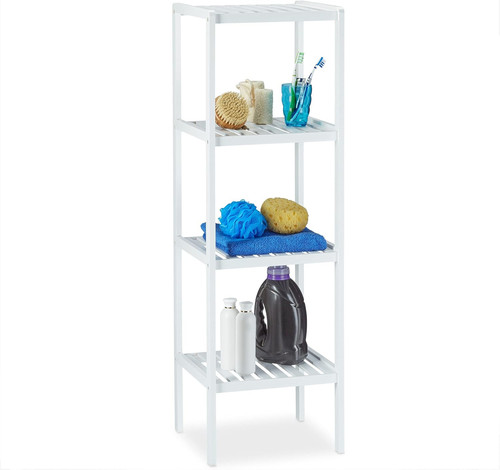 Scaffale bagno bambù - scaffale, bagno,