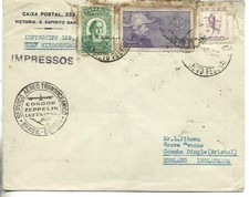 TRANS-OCEANIC AIR SERVICE, BRASILE-EUROPE INGHILTERRA DIRIGIBILE 129 CONTE HINDENBURG