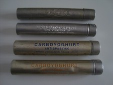 Collezione tubi contenitori vintage in alluminio (CARBOYOGHURT) - tutti VUOTI