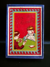 Gioco vecchio antico vintage RARE "JUE DE 7 FAMILLES" COMPLETO CON SCATOLA 