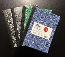 4 Composition Notebooks Various Brands and Colors Office Supplies Lot NWT