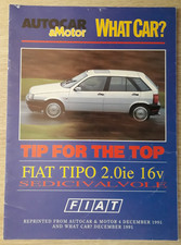 Fiat Tipo 2.0ie 16V Road Test