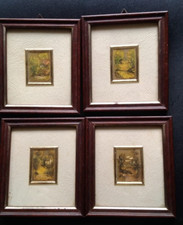 4 Quadretti su foglia d’oro