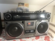 Sanyo Radio M 9990 Radio cassette Vu Meter Tutto Revisionato Disponibile Video