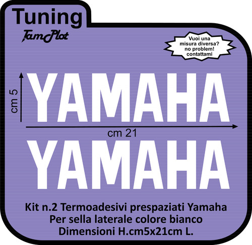Adesivo termico yamaha - adesivo, per