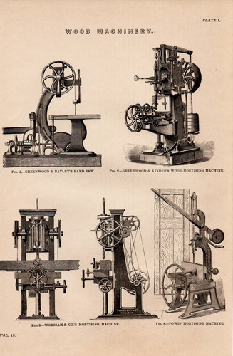 1868 stampa legno - legno, macchinari