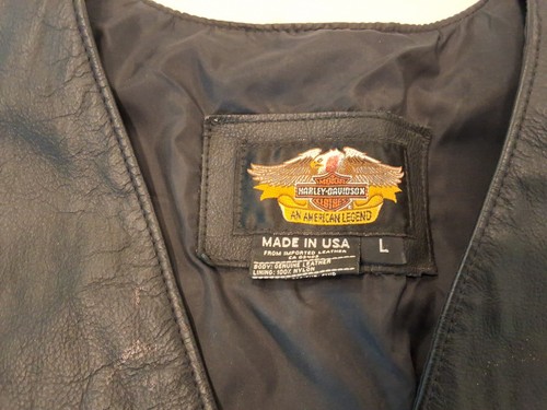 Gilet harley davidson pelle - harley, in
