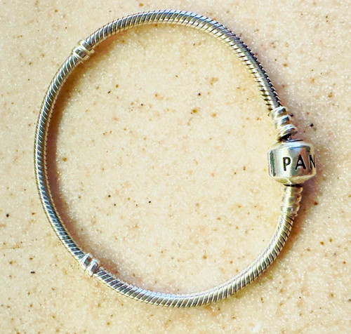 Pandora silver tone snake - pandora,
