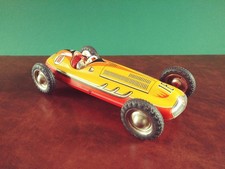 Rara versione anni 50 Tippco TCO auto da corsa giocattolo in latta Tin Toy