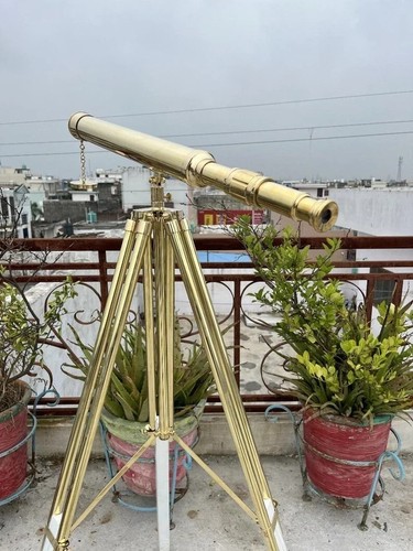 Telescopio ottone stile - telescopio,