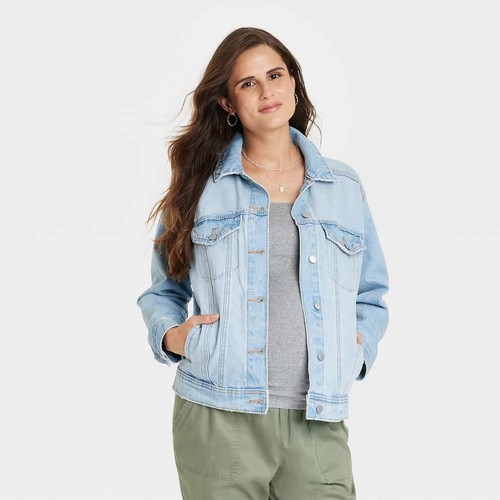 Long sleeve maternity denim - long,