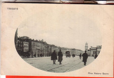 CARTOLINA  TRIESTE  FP  VIAGGIATA 1920 RIVA NAZARIO SAURO  ANIMATA  OCC